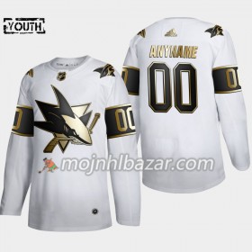 Dresovi San Jose Sharks Custom Adidas 2019-2020 Golden Edition Bijela Authentic - Dječji